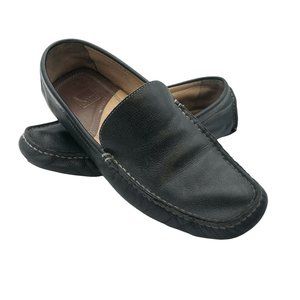 Men's Shoes Size 10.5 Black Leather Driving Shoes Johnston and Murphy